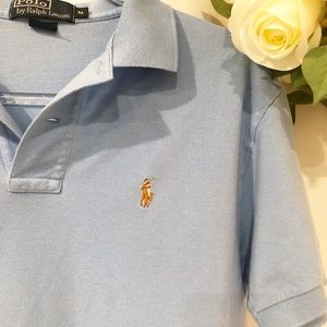 Polo Ralph Lauren Classic Mesh Polo Shirt Light Blue | Men’s M